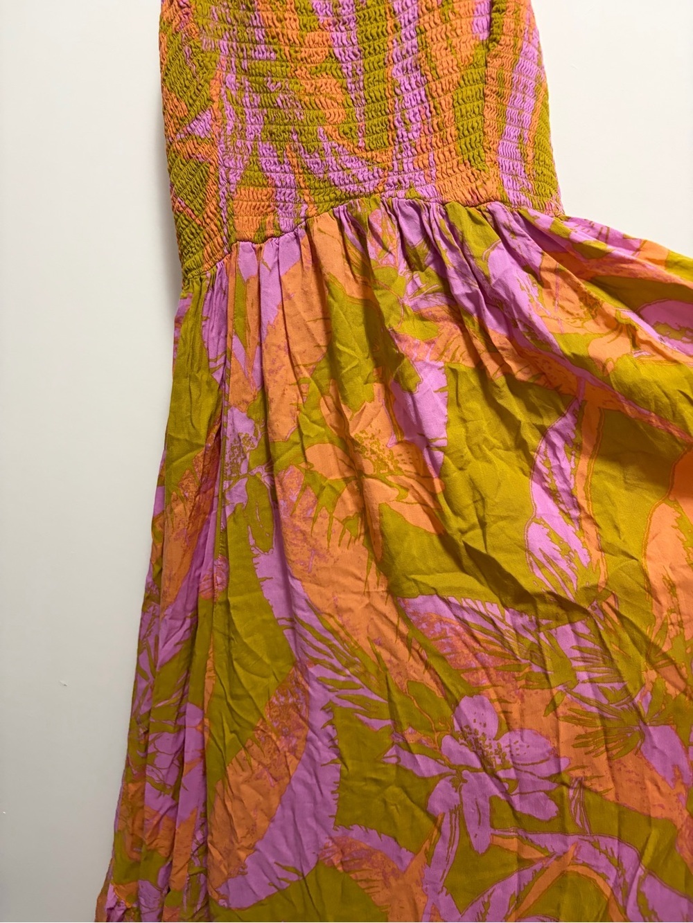 Free People Heatwave Printed Maxi Slip - Ochre Combo Boho Women’s Size Medium - Picture 2 of 8